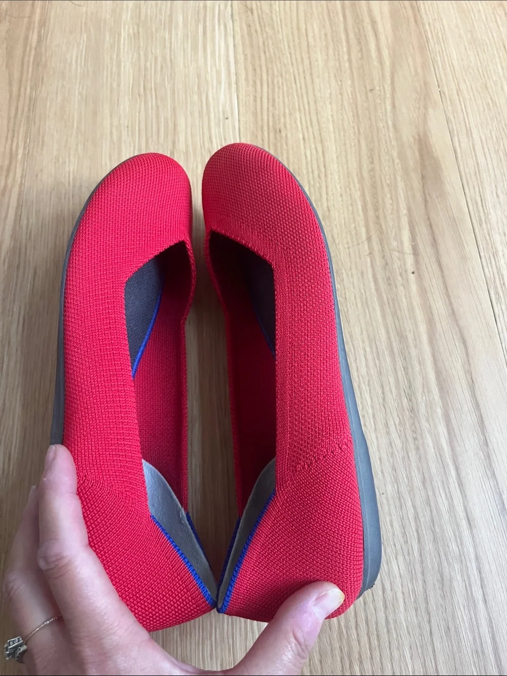 Rothy's Women's The Flat in Showstopper Red size 7.5